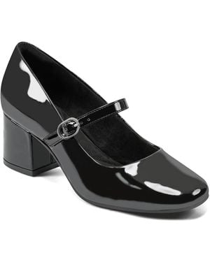 Rockport Xena Block Heel Mary Jane Dress Pumps - Black