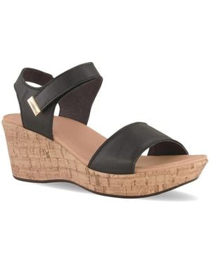 Naot Summer Wedge Sandal - Black