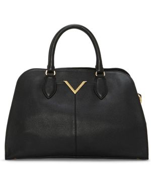 Vince Camuto Tasha Leather Dome Satchel - Black