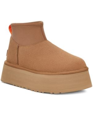 UGG Classic Mini Dipper Platform Bootie - Brown