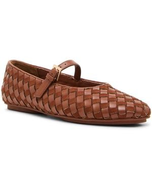 Anne Klein Connie Mary Jane Flat - Brown