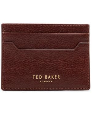 Ted Baker Cavendish Leather Card Case Wallet - Red