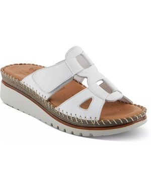Spring Step Montera Wedge Sandal - White
