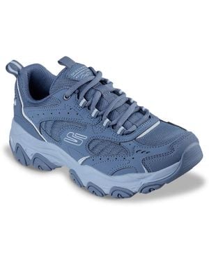 Skechers D'Lites Trail Runner Square Ledge Sneaker - Blue