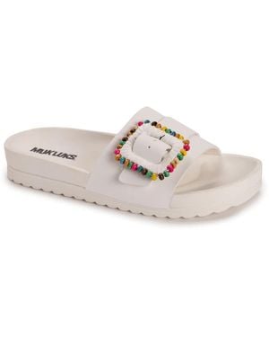 Muk Luks Grand Colette Sandal - White