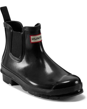 HUNTER Original Chelsea Gloss Rain Boot - Black