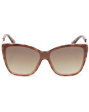 Jessica Simpson Cat Eye Sunglasses - Brown