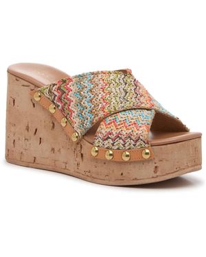 Ana Luisa Capri Wedge Sandal - Multicolor