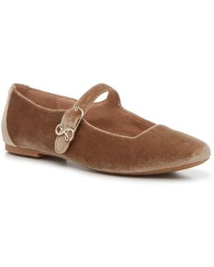 Sam & Libby Fredi Mary Jane Flat - Brown