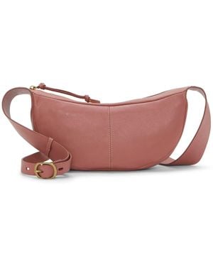 Lucky Brand Hady Leather Crossbody Bag - Red