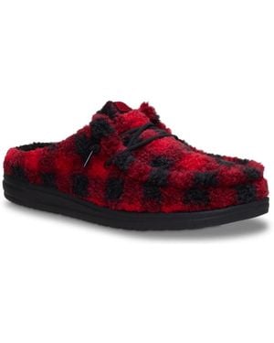 HEYDUDE Wally Buffalo Plaid Slipper - Red