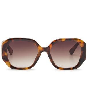 Kelly & Katie Bon Voyage Tortoise Square Sunglasses - Brown
