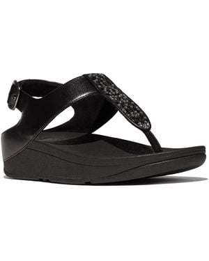 Fitflop Fino Wedge Sandal - Black