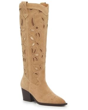 Crown Vintage Wide Width Sadie Wide Calf Cowboy Boot - Black