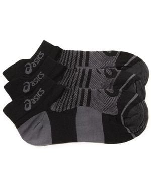 Asics Quick Lyte No Show Socks 3 Pack - Black