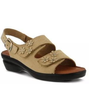 Flexus by Spring Step Ceri Wedge Sandal - Brown