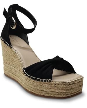 Kenneth Cole Sol Espadrille Wedge Sandal - Black