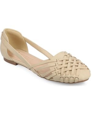 Journee Collection Ekko Huarache Sandal - Metallic