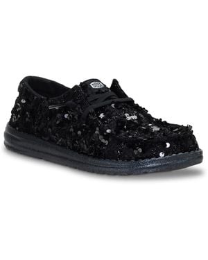 HEYDUDE Wendy Party Sneaker - Black