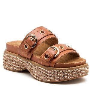 Kelsi Dagger Brooklyn Penny Platform Sandal - Brown