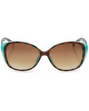 Jessica Simpson Cateye Overlay Sunglasses - Brown