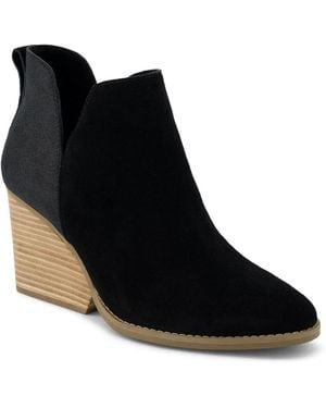 TOMS Eliza Wedge Bootie - Black