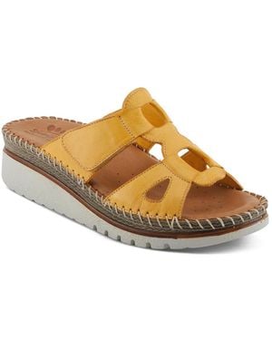 Spring Step Montera Wedge Sandal - Yellow