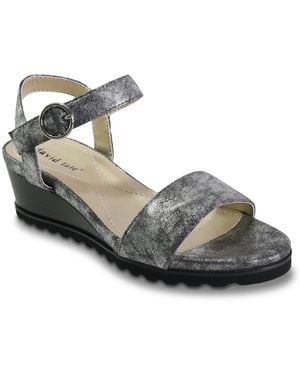 David Tate Knockout Wedge Sandal - Black