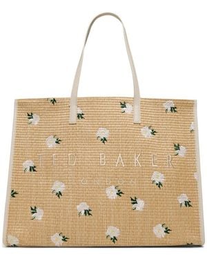 Ted Baker Palmer Tote - Natural