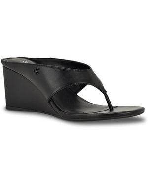 Calvin Klein Marchela Wedge Sandal - Black