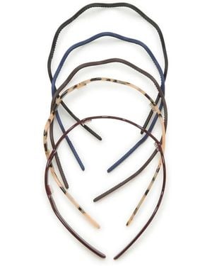 Kelly & Katie Wavy Headband Set 5 Pack - Black
