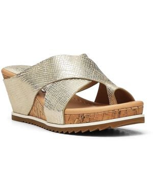 Donald J Pliner Sisu Wedge Sandal - Metallic