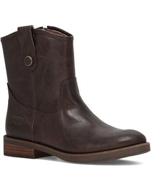 Frye & Co. Kellie Button Short Bootie - Black