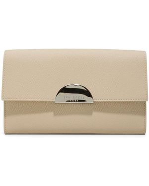 Ted Baker Luna Leather Clutch - Natural