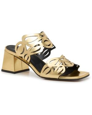 Two Twin Hearts Lynette Sandal - Metallic
