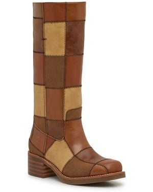 Frye & Co. Miranda Patchwork Boot - Black