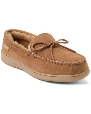 Clarks Suede Lace Slipper - Brown