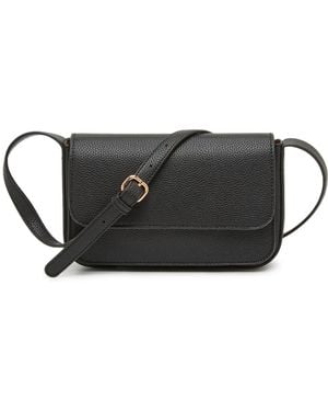 Kelly & Katie Pebbled Rectangle Crossbody - Black