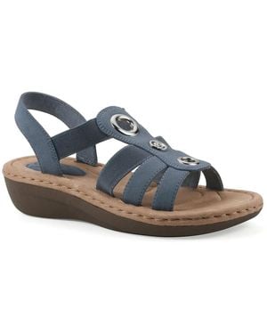 White Mountain Casimir Wedge Sandal - Blue