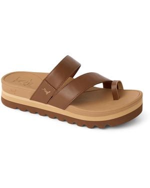 Reef Horizon Hi Strappy Platform Sandal - Brown