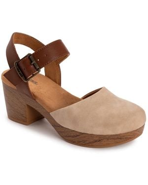 Muk Luks Merritt Platform Sandal - Brown