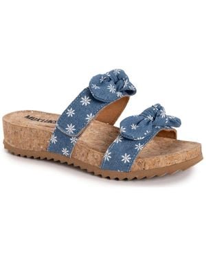 Muk Luks Posie Sandal - Blue