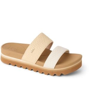 Reef Banded Horizon Hi Platform Sandal - Black