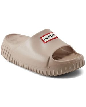 HUNTER Faroe Platform Slide Sandal - Natural