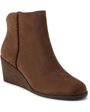 TOMS Joanna Wedge Bootie - Brown