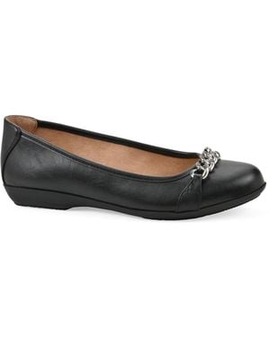 White Mountain Carlise Ballet Flat - Black