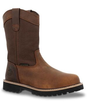 Georgia Boot Core 37 Waterproof Western Work Boot - Brown