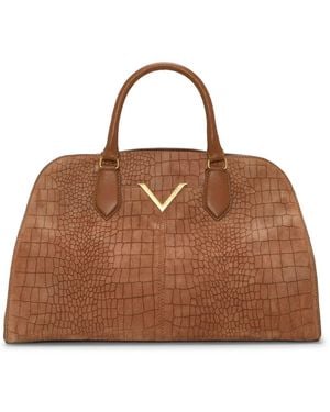 Vince Camuto Tasha Leather Dome Satchel - Brown