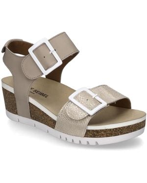 Josef Seibel Quinn 02 Wedge Sandal - Metallic