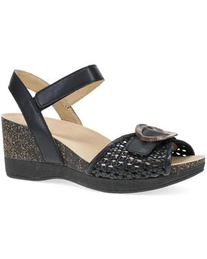 Dansko Stella Wedge Sandal - Black